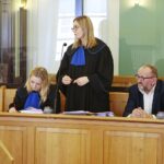 04.12.2019. Kielce. Na zdjęciu (od lewej): Katarzyna Szybowska - radca prawny, Anna Bufnal - radca prawny i Waldemar Durnoga / Wiktor Taszlow / Radio Kielce