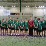 Kielce. 04.12.2019. Zakończenie XVI Turnieju " Małej Ligi Piłki Ręcznej". Na zdjęciu (od lewej): Piotr Kisiel - zastępca dyrektora ds. sportu i edukacji w Urzędzie Marszałkowskim / Wiktor Taszłow / Radio Kielce