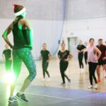 04.12.2019. Kielce. Mikołajkowy maraton fitness w UJK / Wiktor Taszłow / Radio Kielce