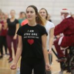 04.12.2019. Kielce. Mikołajkowy maraton fitness w UJK / Wiktor Taszłow / Radio Kielce