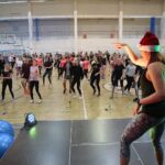 04.12.2019. Kielce. Mikołajkowy maraton fitness w UJK / Wiktor Taszłow / Radio Kielce