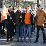 Kielce. 05.12.2019. Przemarsz wolontariuszy ulicą Sienkiewicza / Wiktor Taszłow / Radio Kielce