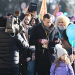 Kielce. 05.12.2019. Przemarsz wolontariuszy ulicą Sienkiewicza / Wiktor Taszłow / Radio Kielce