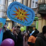 Kielce. 05.12.2019. Przemarsz wolontariuszy ulicą Sienkiewicza / Wiktor Taszłow / Radio Kielce