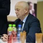 08.12.2019. Brzeziny. Spotkanie mieszkańców z władzami samorządowymi dotyczące budowy obwodnicy Brzezin i Radkowic. Na zdjęciu Marian Buras - burmistrz Morawicy / Wiktor Taszlow / Radio Kielce