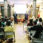 Kielce. 12.12.2019. Spotkanie z Krzysztofem Kasprzykiem współzałożycielem i działaczem Niezależnego Zrzeszenia Studentów w Wyższej Szkole Pedagogicznej w Kielcach. Na zdjęciu (od lewej): Marek Jończyk - kielecka delegatura Instytutu Pamięci Narodowej, Krzysztof Kasprzyk / Wiktor Taszłow / Radio Kielce