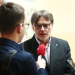 Kielce. 12.12.2019. Spotkanie z Krzysztofem Kasprzykiem współzałożycielem i działaczem Niezależnego Zrzeszenia Studentów w Wyższej Szkole Pedagogicznej w Kielcach. Na zdjęciu: Krzysztof Kasprzyk / Wiktor Taszłow / Radio Kielce