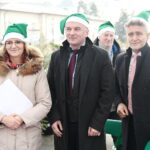 Kielce. 16.12.2019. Akcja "Ekologiczne Święta z WFOŚiGW w Kielcach". Na zdjęciu (od lewej): Agata Wojtyszek - poseł, Rafał Nowak - wicewojewoda świętokrzyski, Krzysztof Słoń – senator / Wiktor Taszłow / Radio Kielce