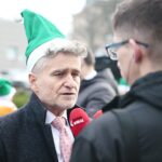 Kielce. 16.12.2019. Akcja "Ekologiczne Święta z WFOŚiGW w Kielcach". Na zdjęciu: Krzysztof Słoń – senator / Wiktor Taszłow / Radio Kielce