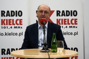 08.12.2019. Studio Polityczne Radia Kielce. Piotr Wawrzyk, PiS / Robert Felczak / Radio Kielce