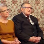 14.12.2019 Ostrowiec. Uroczystość długoletniego pożycia małżeńskiego. Na zdjęciu: Teodozja i Józef Gotowieccy - świętujący diamentowe gody / Emilia Sitarska / Radio Kielce