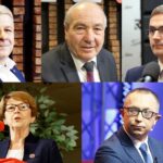 Byli posłowie od góry z lewej: Bogdan Latosiński, Kazimierz Kotowski, Krystian Jarubas, Maria Zuba i Artur Gierada / Radio Kielce