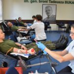 14.01.2020. Kielce. Żołnierze z Centrum Przygotowań do Misji Zagranicznych w Kielcach oddali krew / CPdMZ w Kielcach