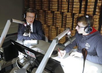 23.01.2020 Radio Kielce. Punkty Widzenia. Andrzej Pruś - przewodniczący sejmiku i Michał Kita - Radio Kielce / Jarosław Kubalski / Radio Kielce