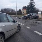 13.01.2020. Sandomierz. Osiem osób rannych po czołowym zderzeniu w Sandomierzu / KPP Sandomierz