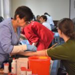 14.01.2020. Kielce. Żołnierze z Centrum Przygotowań do Misji Zagranicznych w Kielcach oddali krew / CPdMZ w Kielcach