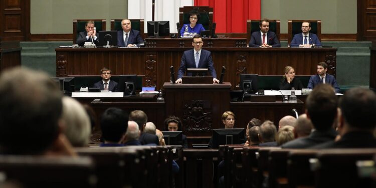 19.11.2019 Warszawa. Expose premiera Mateusza Morawieckiego / Kancelaria Premiera / Facebook / Twitter