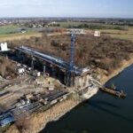 09.01.2020. Nowy Korczyn. Budowa mostu na Wiśle / Paweł Zagaja / facebook