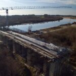 09.01.2020. Nowy Korczyn. Budowa mostu na Wiśle / Paweł Zagaja / facebook