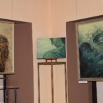 15.01.2020. Kielce. Wystawa prac autorstwa Krzysztofa Cieślaka / Wieża Sztuki