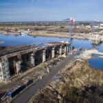 09.01.2020. Nowy Korczyn. Budowa mostu na Wiśle / Paweł Zagaja / facebook