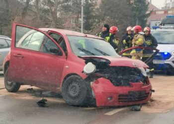 27.01.2020. Wypadek na ulicy Ogrodowej w Kielcach / materiał nadesłany przez słuchacza