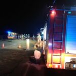 25.01.2020. Bilcza. Wypadek na drodze krajowej nr 73 Kielce - Busko-Zdrój / KMP Kielce