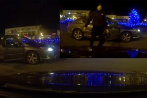 Film z incydentu, do którego doszło w nocy z 30 na 31 grudnia 2019 roku na Palcu Kościuszki w Jędrzejowie opublikowano w Internecie / YouTube