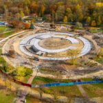 10.11.2019 Busko-Zdrój. Budowa kompleksu uzdrowiskowego w nowym Parku Zdrojowym / Sylwester Przanowski