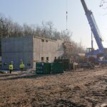 05.01.2020. Busko-Zdrój. Budowa kompleksu uzdrowiskowego z tężnią solankową / Marta Gajda / Radio Kielce