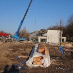 05.01.2020. Busko-Zdrój. Budowa kompleksu uzdrowiskowego z tężnią solankową / Marta Gajda / Radio Kielce