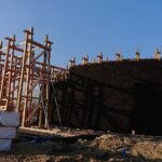 05.01.2020. Busko-Zdrój. Budowa kompleksu uzdrowiskowego z tężnią solankową / Marta Gajda / Radio Kielce