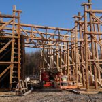 05.01.2020. Busko-Zdrój. Budowa kompleksu uzdrowiskowego z tężnią solankową / Marta Gajda / Radio Kielce