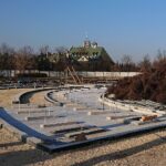 05.01.2020. Busko-Zdrój. Budowa kompleksu uzdrowiskowego z tężnią solankową / Marta Gajda / Radio Kielce