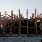 05.01.2020. Busko-Zdrój. Budowa kompleksu uzdrowiskowego z tężnią solankową / Marta Gajda / Radio Kielce