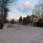 06.01.2020. Busko-Zdrój. Nowy deptak przy ulicy Rzewuskiego / Marta Gajda / Radio Kielce