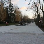 06.01.2020. Busko-Zdrój. Nowy deptak przy ulicy Rzewuskiego / Marta Gajda / Radio Kielce