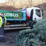 15.01.2020. Starachowice. Akcja zbierania choinek przez firmę Celsium / Anna Głąb / Radio Kielce