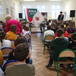 22.01.2020. Starachowice. Spotkanie w Szkole Podstawowej nr 9 poświęcone powstaniu styczniowemu prowadzone przez Świętokrzyskie Stowarzyszenie Historyczne GROT Oddział Powstańczy 1863 / Anna Głąb / Radio Kielce