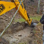 11.01.2020. Barycz. Poszukiwania mogił ofiar koneckiego komunistycznego aparatu terroru z lat 1945-1956 / Magdalena Galas-Klusek / Radio Kielce