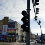 21.01.2020. Kielce. Awaria sygnalizacji świetlnej na skrzyżowaniu ulicy Warszawskiej z aleją IX Wieków Kielc / Piotr Kwaśniewski / Radio Kielce