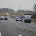 22.01.2020. Wiśniówka. Karambol na trasie S7 / Piotr Kwaśniewski / Radio Kielce