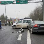 22.01.2020. Wiśniówka. Karambol na trasie S7 / Piotr Kwaśniewski / Radio Kielce