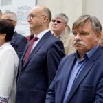 17.09.2019. Kielce. Uroczystości 80. rocznicy agresji sowieckiej na Polskę. Na zdjęciu (od lewej): Piotr Wawrzyk - wiceminister spraw zagranicznych i Andrzej Wilkosz / Piotr Kwaśniewski / Radio Kielce