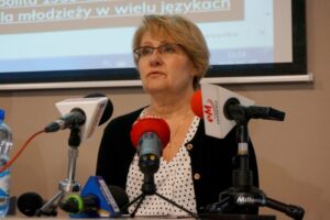 27.01.2020. Kielce. Konferencja prasowa kieleckiej delegatury IPN. Na zdjęciu: Dorota Koczwańska-Kalita - naczelnik kieleckiej delegatury IPN / Michał Kita / Radio Kielce