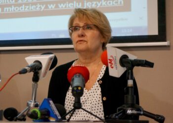 27.01.2020. Kielce. Konferencja prasowa kieleckiej delegatury IPN. Na zdjęciu: Dorota Koczwańska-Kalita - naczelnik kieleckiej delegatury IPN / Michał Kita / Radio Kielce