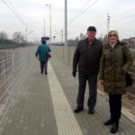 09.01.2020 Jędrzejów. Dworzec PKP. Przejście przez tory / Ewa Pociejowska-Gawęda / Radio Kielce