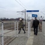 09.01.2020 Jędrzejów. Dworzec PKP. Przejście przez tory / Ewa Pociejowska-Gawęda / Radio Kielce
