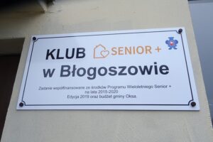 17.01.2020 Błogoszów. Otwarcie Klubu Senior Plus / Ewa Pociejowska-Gawęda / Radio Kielce