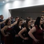 25.01.2020. Nagłowice. Studniówka III LO i Technikum nr 2 w Zespole Szkół nr 3 we Włoszczowie / Robert Szumielewicz / Radio Kielce